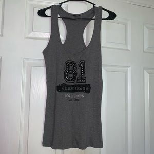 VINTAGE 90s Guess Logo Graphic Blingy Tank Top
